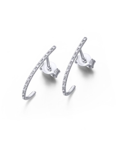 Pendientes Aro de or/bl con Btes de Lecarre 0,060kte HSI